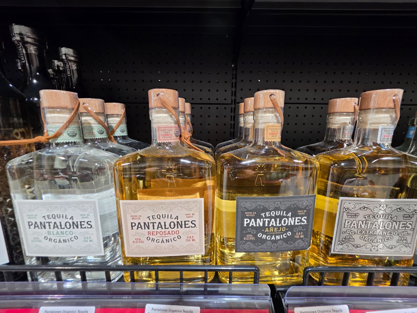 Pantalones Organic Tequila in Blanco, Reposado, Anejo and Extra Anejo