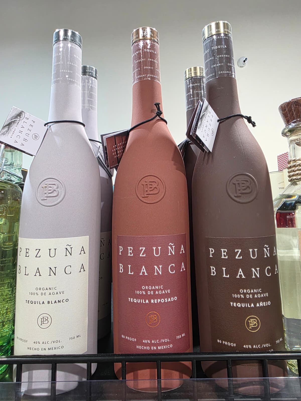 Pezuna Blanca organic tequila in Blanco, Reposado and Anejo